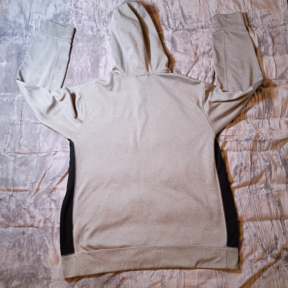 Nike Therma-FIT Mens Hoodie Grey Black Pullover Training Sweatshirt 465784-066 L - Picture 2 of 9